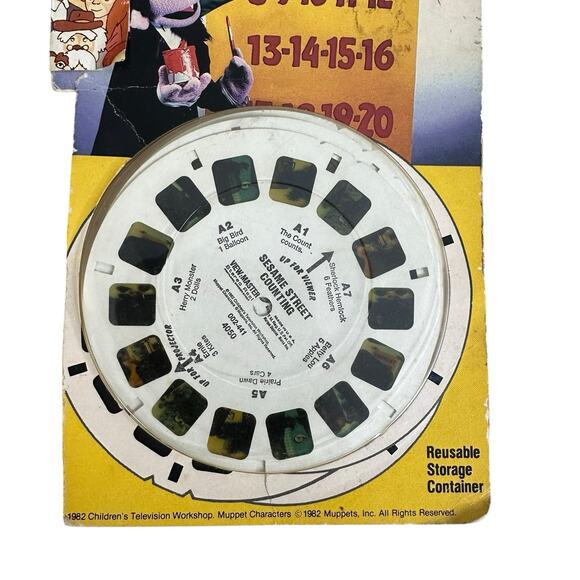 Sesame Street Counting view master 3 Reels Pack 1982 Muppets - Picture 3 of 6
